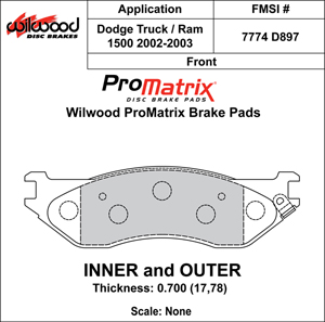 Brake Pad Plate #D897