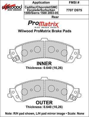 Brake Pad Plate #D975