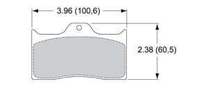 Pad Plate 7112 - 150-12243K<br />Compound: BP-40