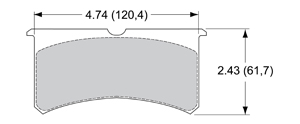 Pad Plate 7416 - 150-12244K<br />Compound: BP-40