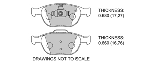 View Brake Pads with Plate #D970