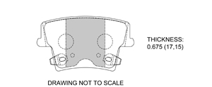 View Brake Pads with Plate #D1057