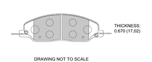 View Brake Pads with Plate #D1081