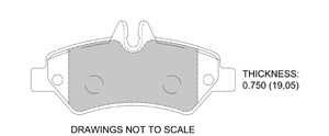 View Brake Pads with Plate #D1317