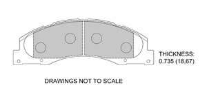 View Brake Pads with Plate #D1328