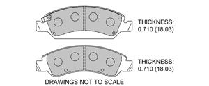 View Brake Pads with Plate #D1363