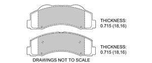 View Brake Pads with Plate #D1414