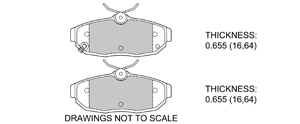 View Brake Pads with Plate #D1562