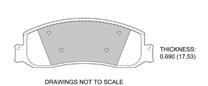 View Brake Pads with Plate #D1631A