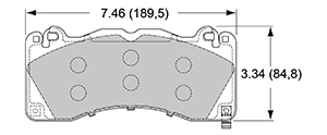 View Brake Pads with Plate #D1792