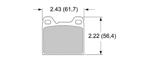 View Brake Pads with Plate #D31