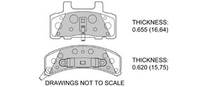 View Brake Pads with Plate #D369