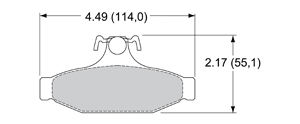 View Brake Pads with Plate #D413