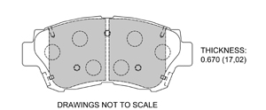 View Brake Pads with Plate #D476