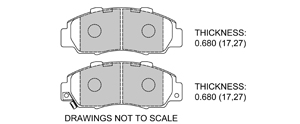 View Brake Pads with Plate #D503