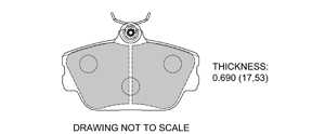 View Brake Pads with Plate #D598