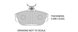 View Brake Pads with Plate #D601