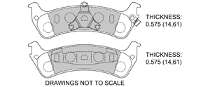 View Brake Pads with Plate #D667