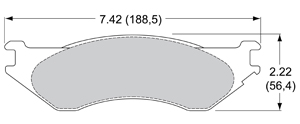 View Brake Pads with Plate #D702