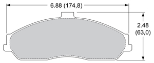 View Brake Pads with Plate #D731