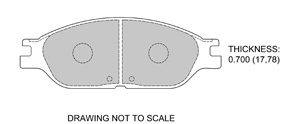 View Brake Pads with Plate #D803