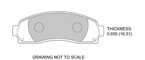 View Brake Pads with Plate #D833