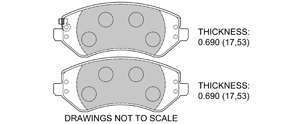 View Brake Pads with Plate #D856