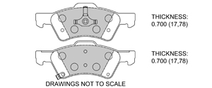 View Brake Pads with Plate #D857