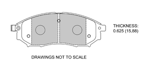 View Brake Pads with Plate #D888
