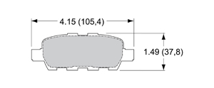 View Brake Pads with Plate #D905