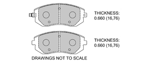 View Brake Pads with Plate #D929