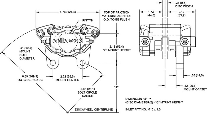 Dimensions for the Dynapro Single VW