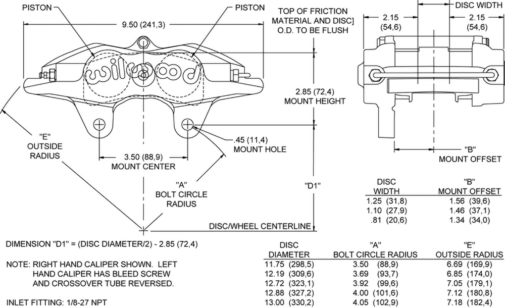 Dimensions for the Forged Superlite ST