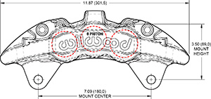 Dimensions for the AeroDM Lug Mount