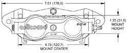 Dimensions for the Billet IR-GT