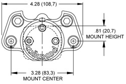 Dimensions for the Dynalite Single Floater