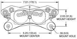 Dimensions for the Forged Dynalite-ST