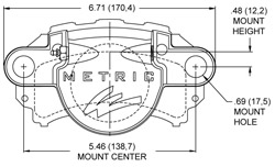 Dimensions for the GM-Metric Single Piston Floater