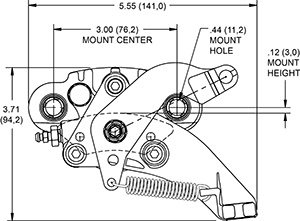 Dimensions for the HM4 Hydra-Mechanical