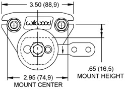 Dimensions for the Mech Spot Caliper