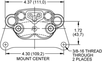 Dimensions for the SC10 2 Piston