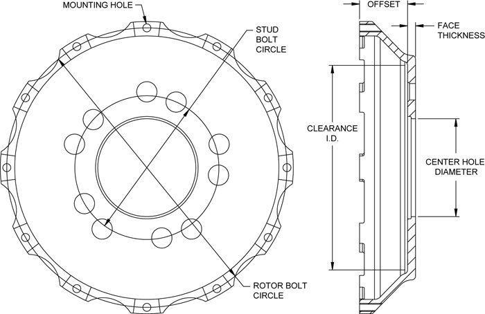 Big Brake Hat - Flared Bell Drawing