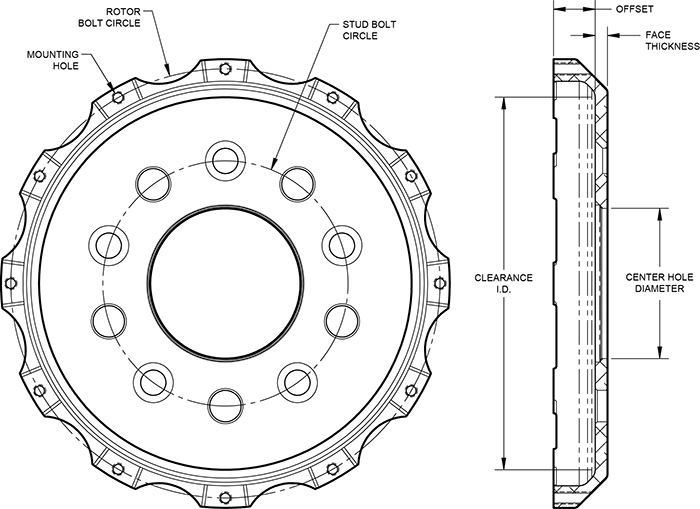 Big Brake Hat - Flared Bell Hat Drawing