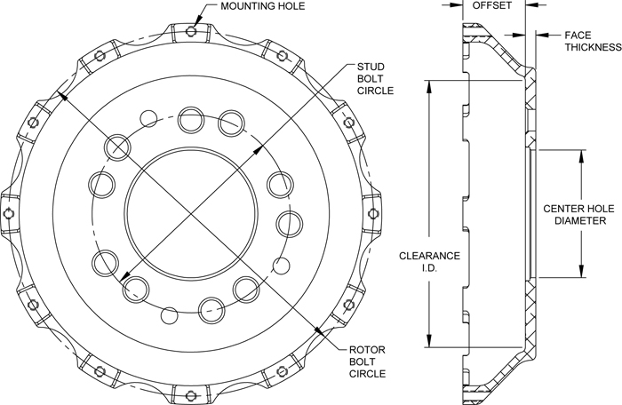 Big Brake Hat - Flared Bell Drawing