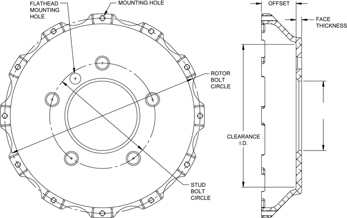 Big Brake Dynamic Bobbin Mount Hat - Flared Bell Hat Drawing