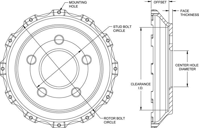 Big Brake Hat - Flared Bell Drawing