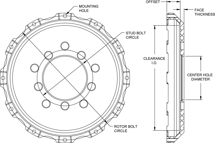 Big Brake Hat - Flared Bell Drawing