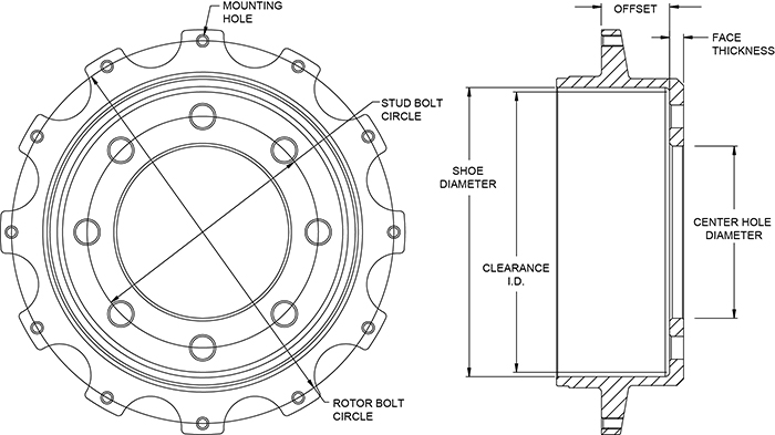 Parking Brake Hat - Truck Hat Drawing