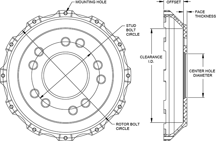 Big Brake Hat - Flared Bell Drawing