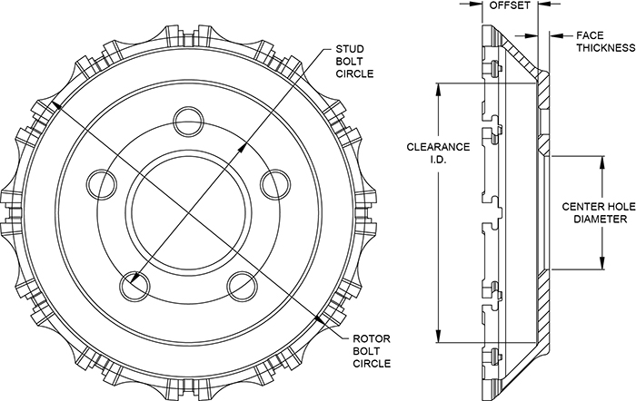 Big Brake Dynamic Hat - Flared Bell Drawing